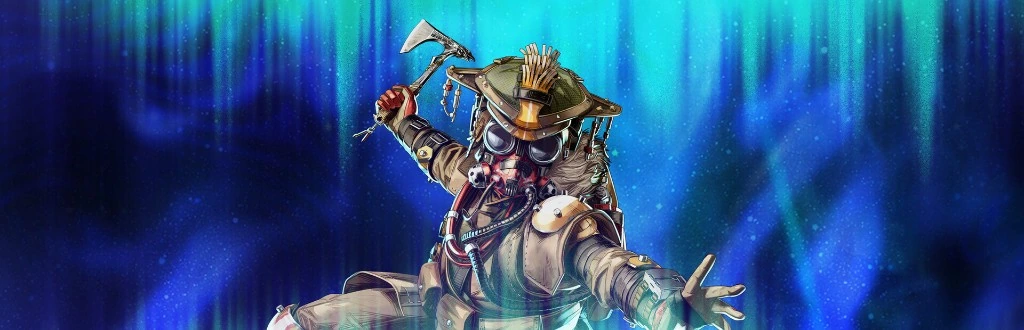 Apex Legends Cheats — Apex Legends Bloodhound hero banner with ESP and aimbot features